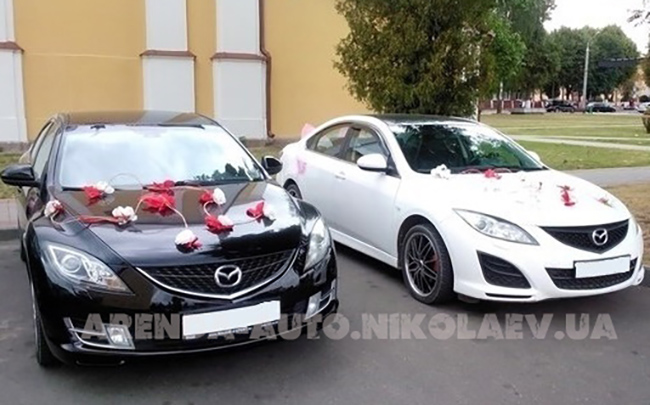 Аренда Mazda 6 на свадьбу Николаев