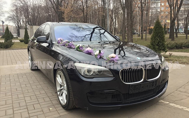 Аренда BMW 7 2014 на свадьбу Миколаїв