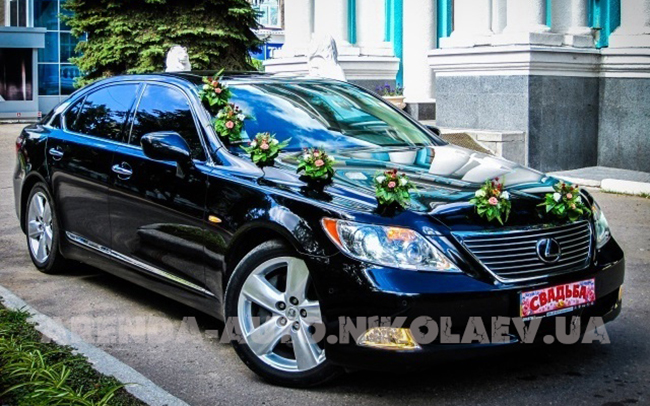 Аренда Lexus LS 460 на свадьбу Миколаїв