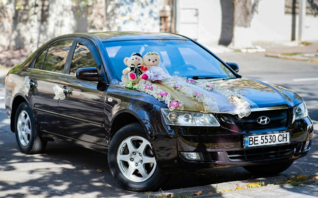 Аренда Hyundai Sonata 2008 на свадьбу Николаев